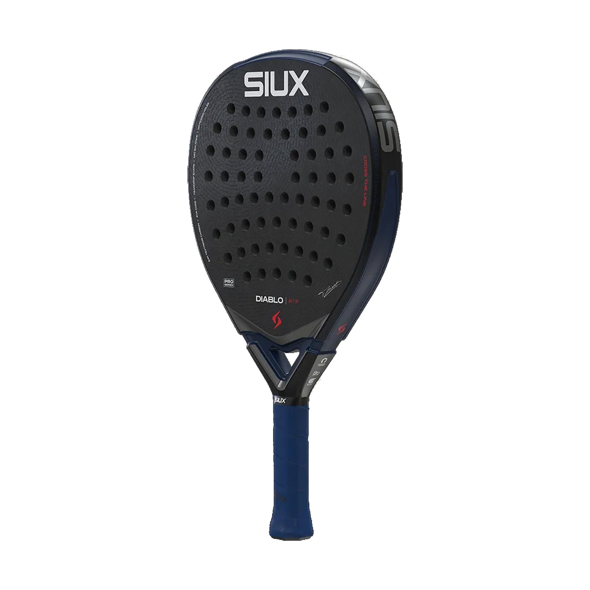 Siux Diablo Pro 2026 Padel Racket - Night Blue - Back