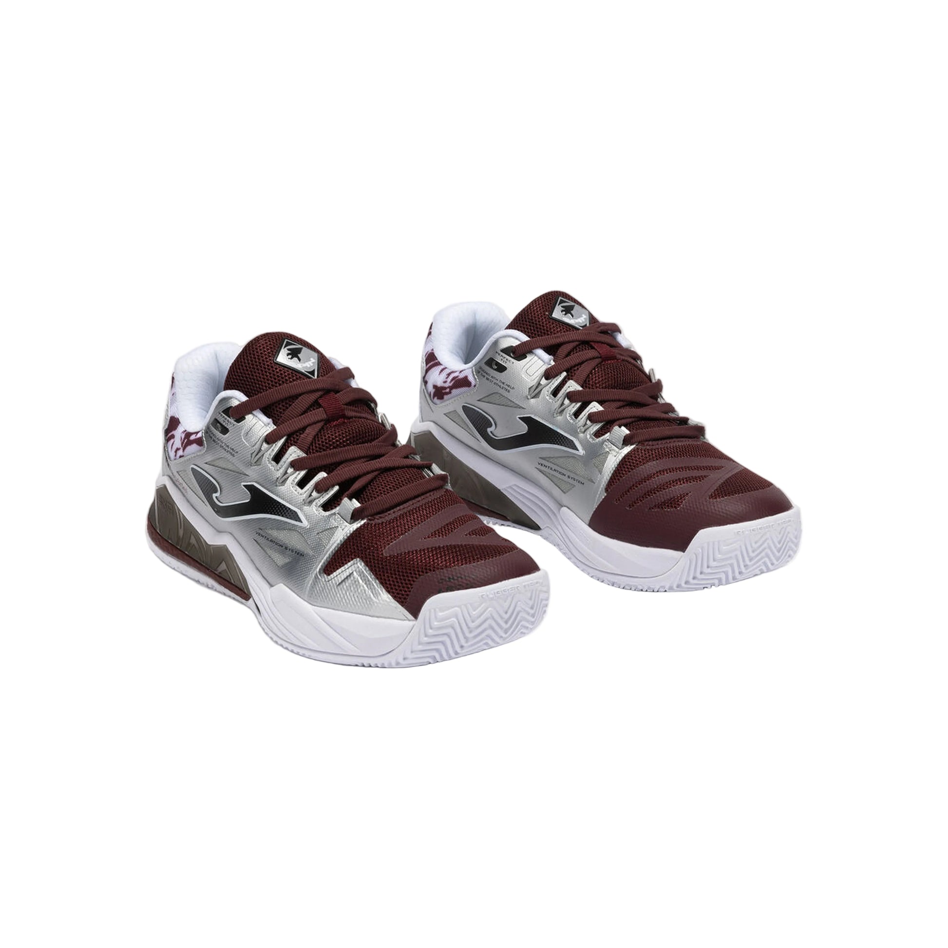 Joma Spin Men 2512 Padel Shoes Men - Maroon - Medial