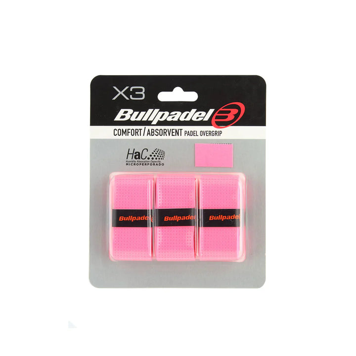 Bullpadel Overgrips - 3 Pack — Pink