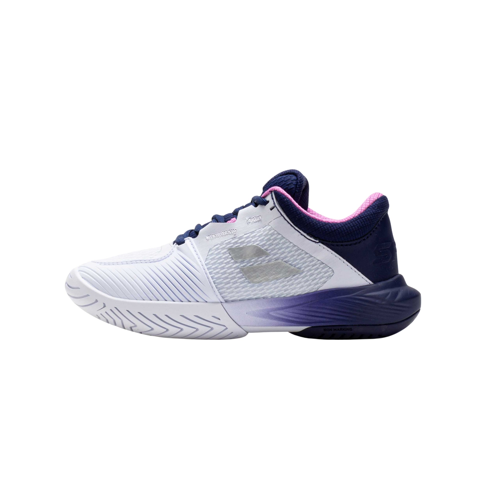 Babolat SFX 4 All Court Shoes Women - White/Purple — medial profile