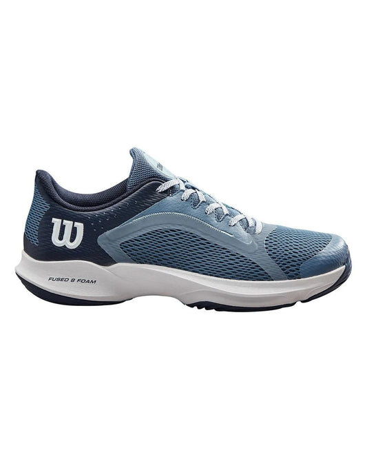 Wilson Hurakn Team 2.0 Padel Shoes Women - Blue Fog/White - Side