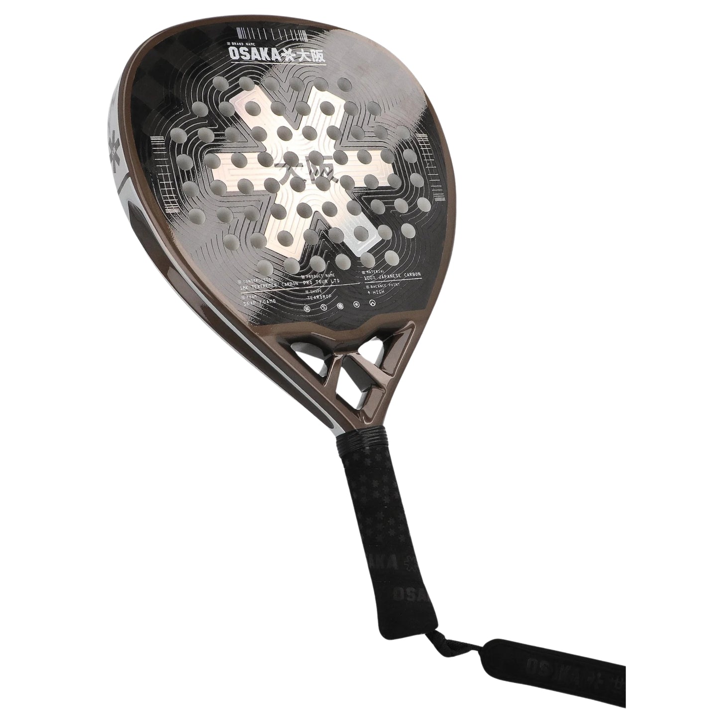 Osaka Pro Tour Power LTD Padel Racket - Holo - Left