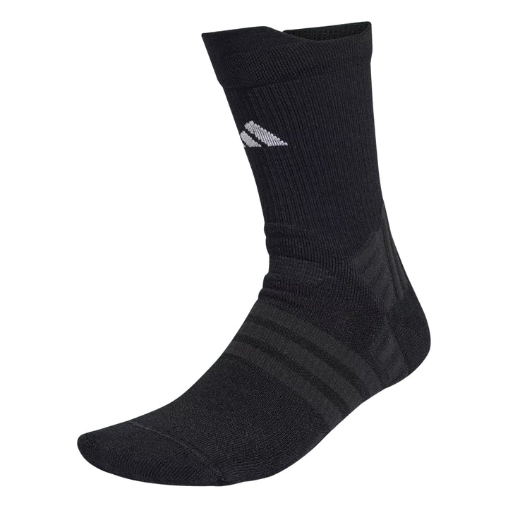 Adidas Cushioned Crew Court Socks — Black