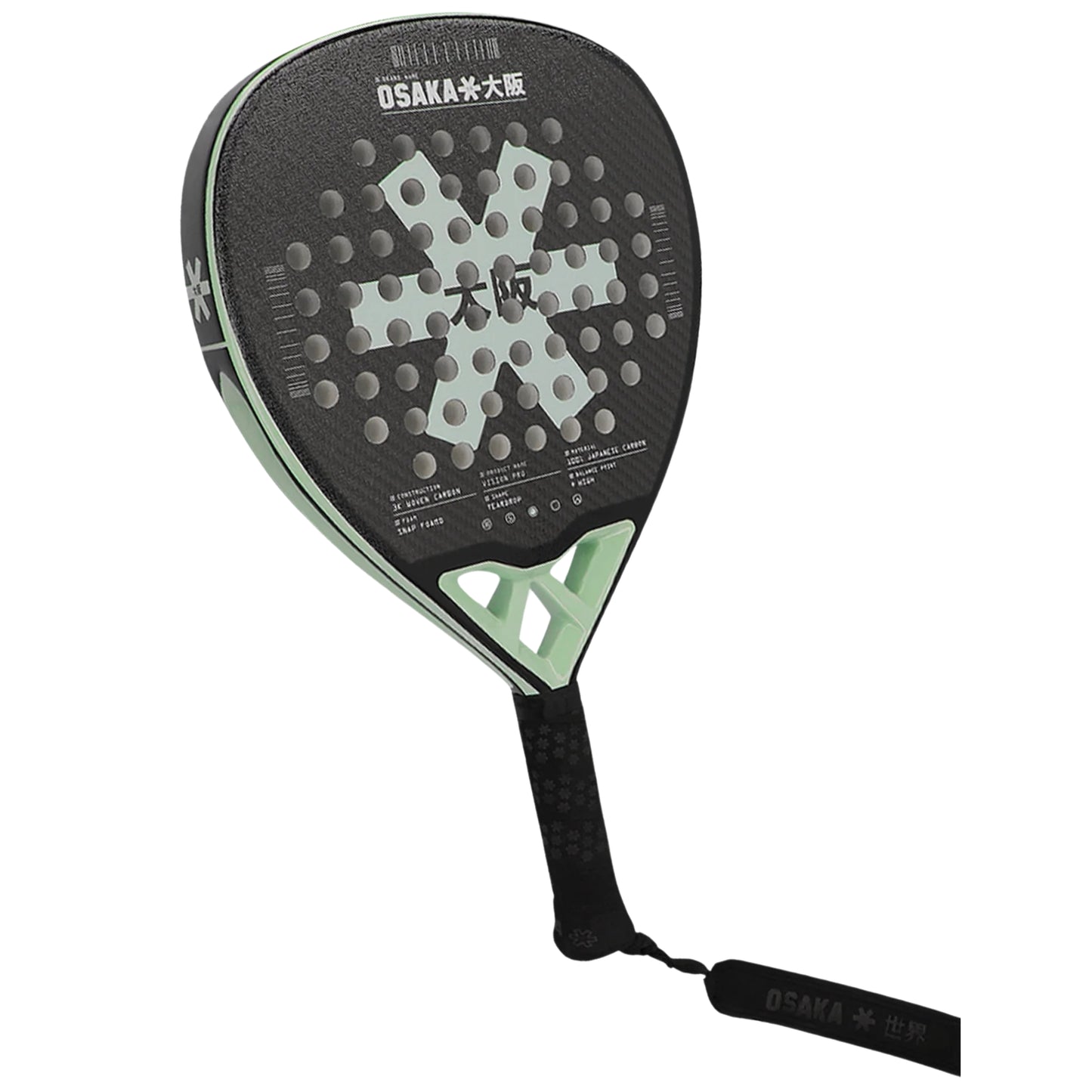 Osaka Vision Pro Power Padel Racket - Opal - Left