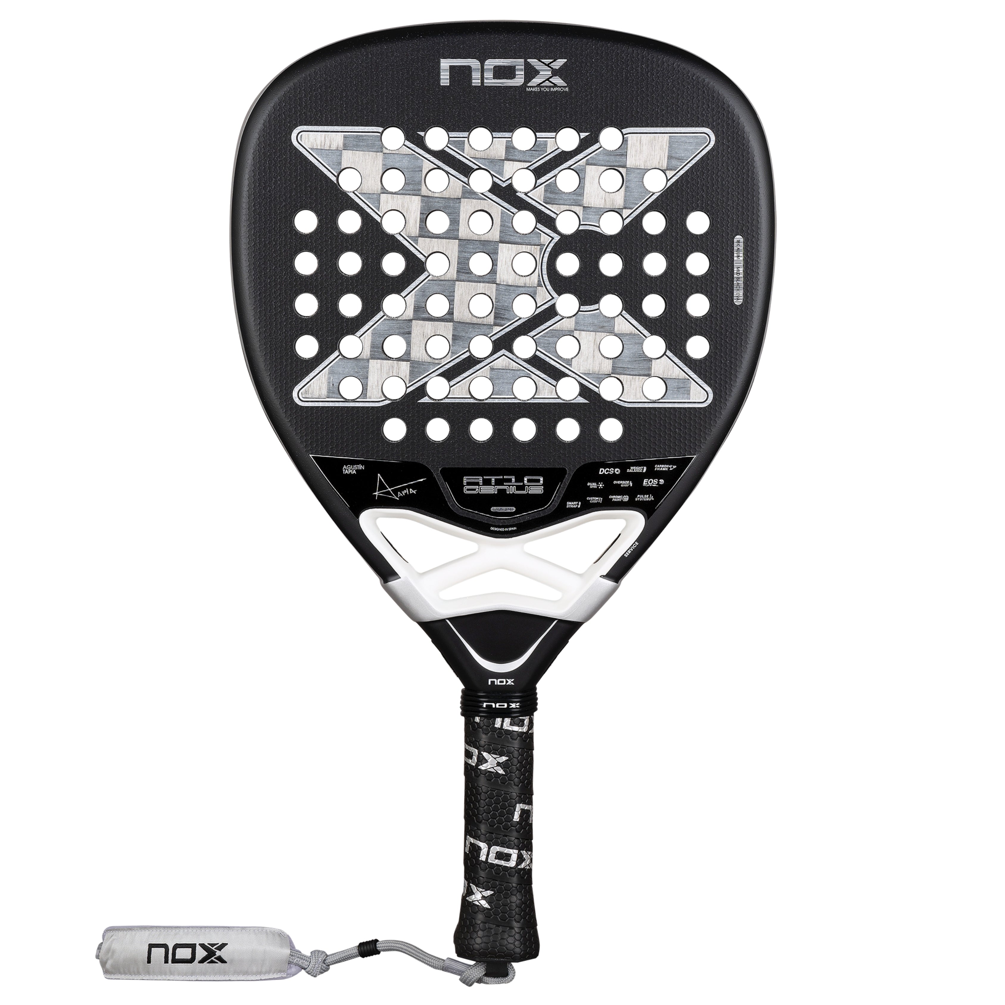 NOX AT10 Luxury Genius Attack 18K Alum by Agustín Tapia – PadelZone