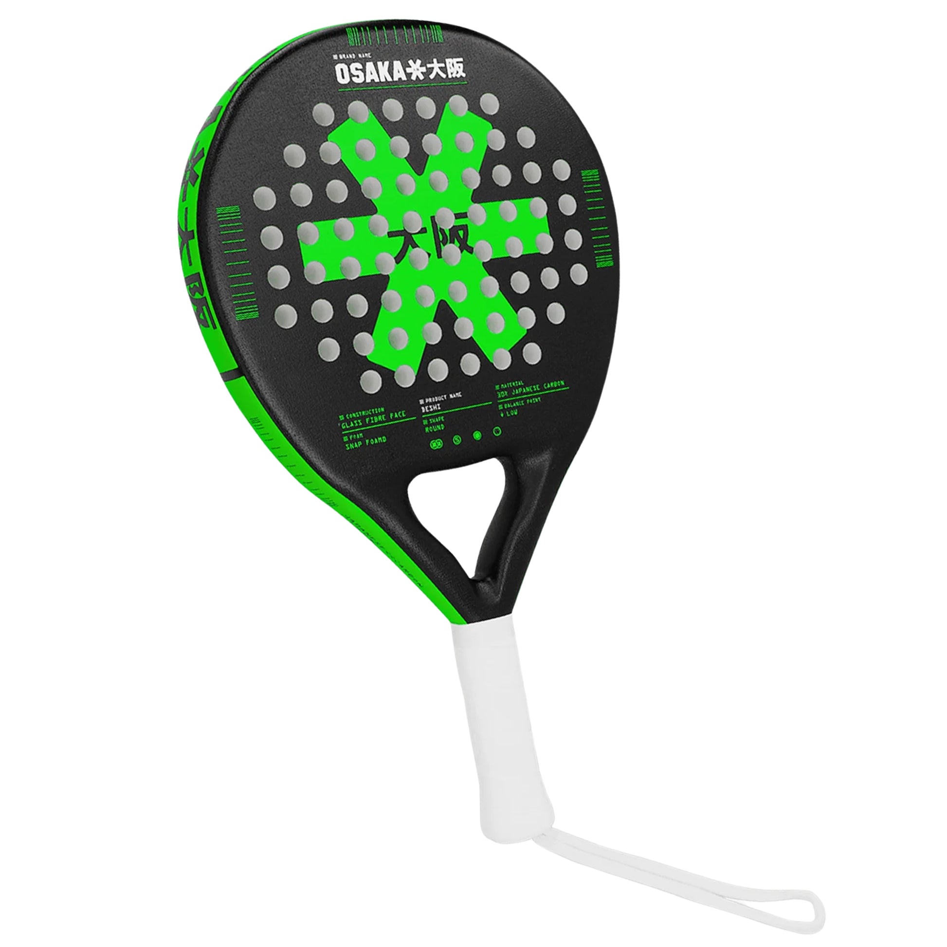 Osaka Deshi Padel Racket - Iconic Black - Right