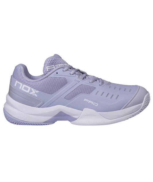 NOX AT10 Pro - Purple/White Padel Shoes - Side