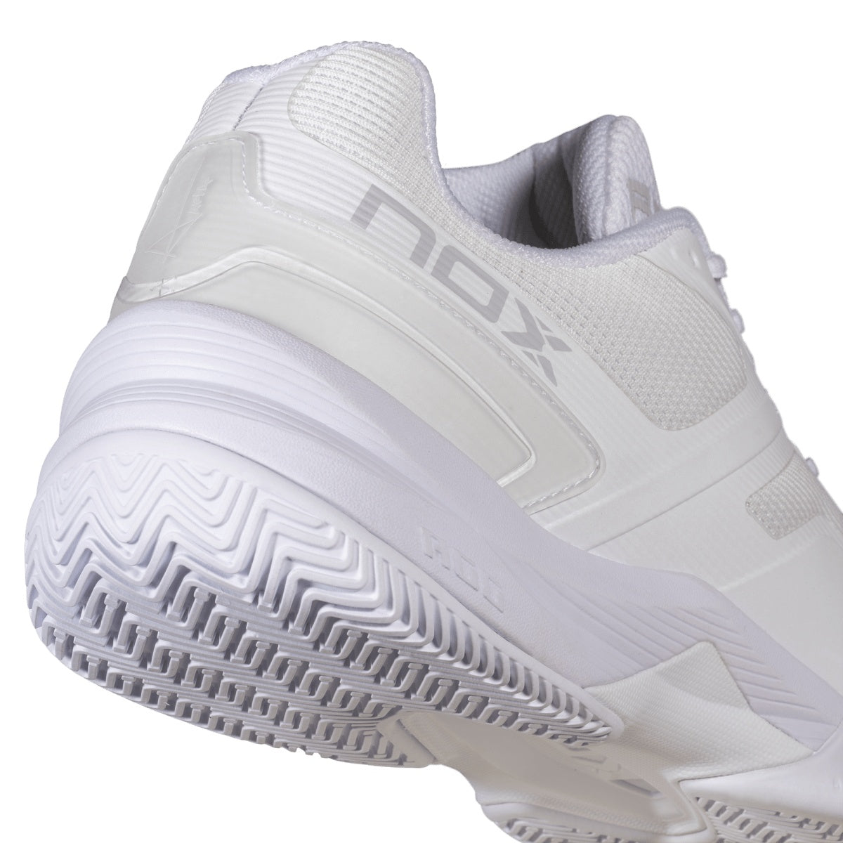 NOX AT10 Pro White/Grey Padel Shoes - Profile
