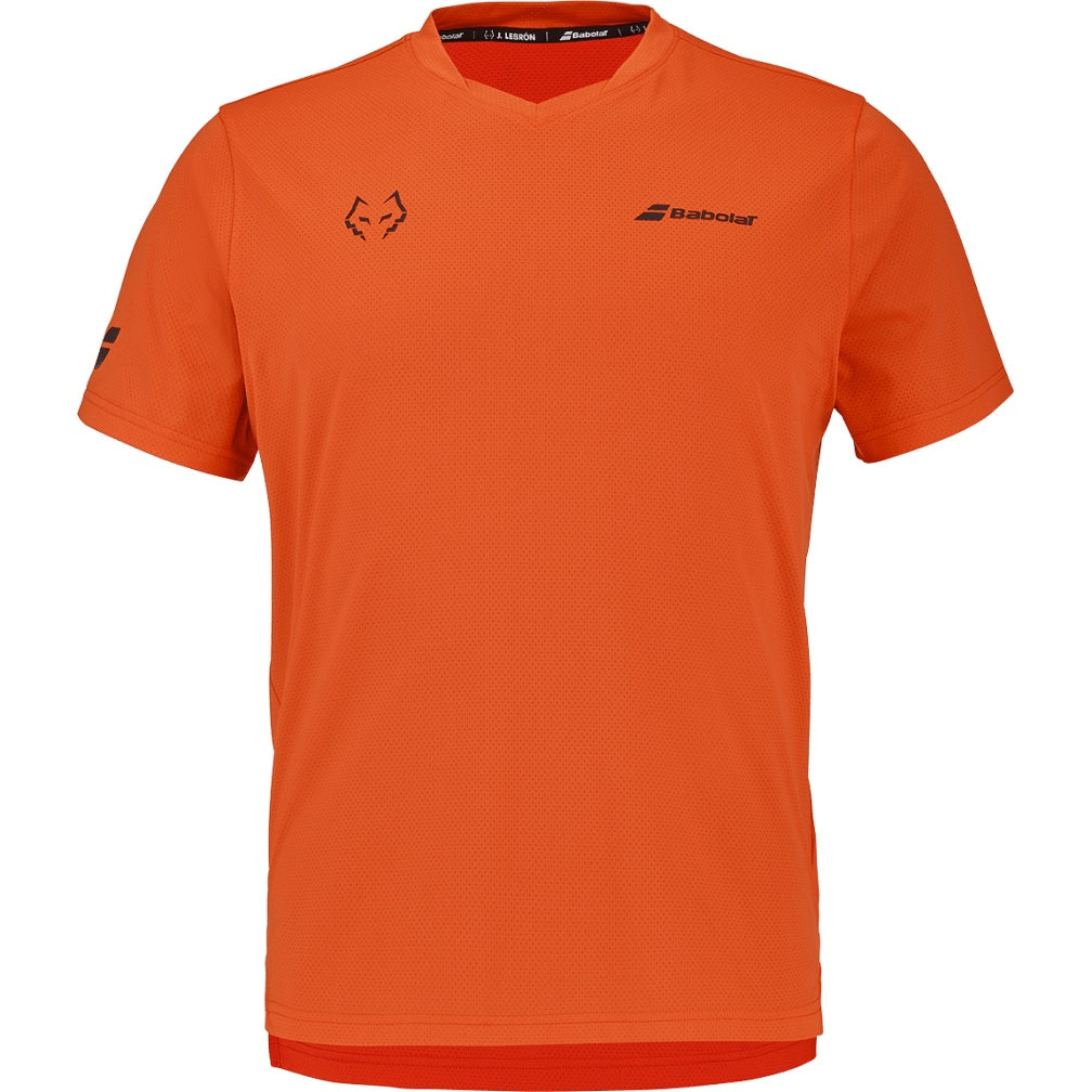 Babolat Crew Neck Tee Lebron Men Orange - Front