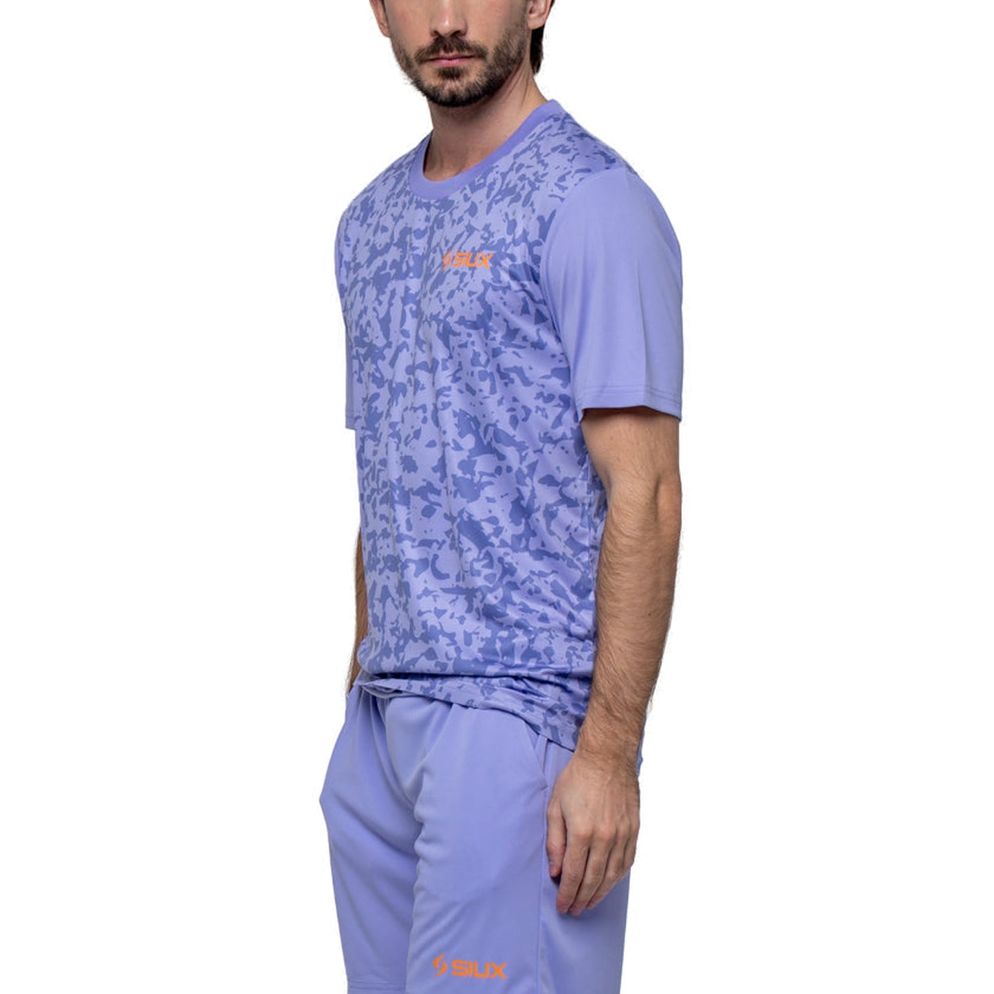 Siux Cyber 26 Men's Padel T-Shirt - Lilac - Alternate Side