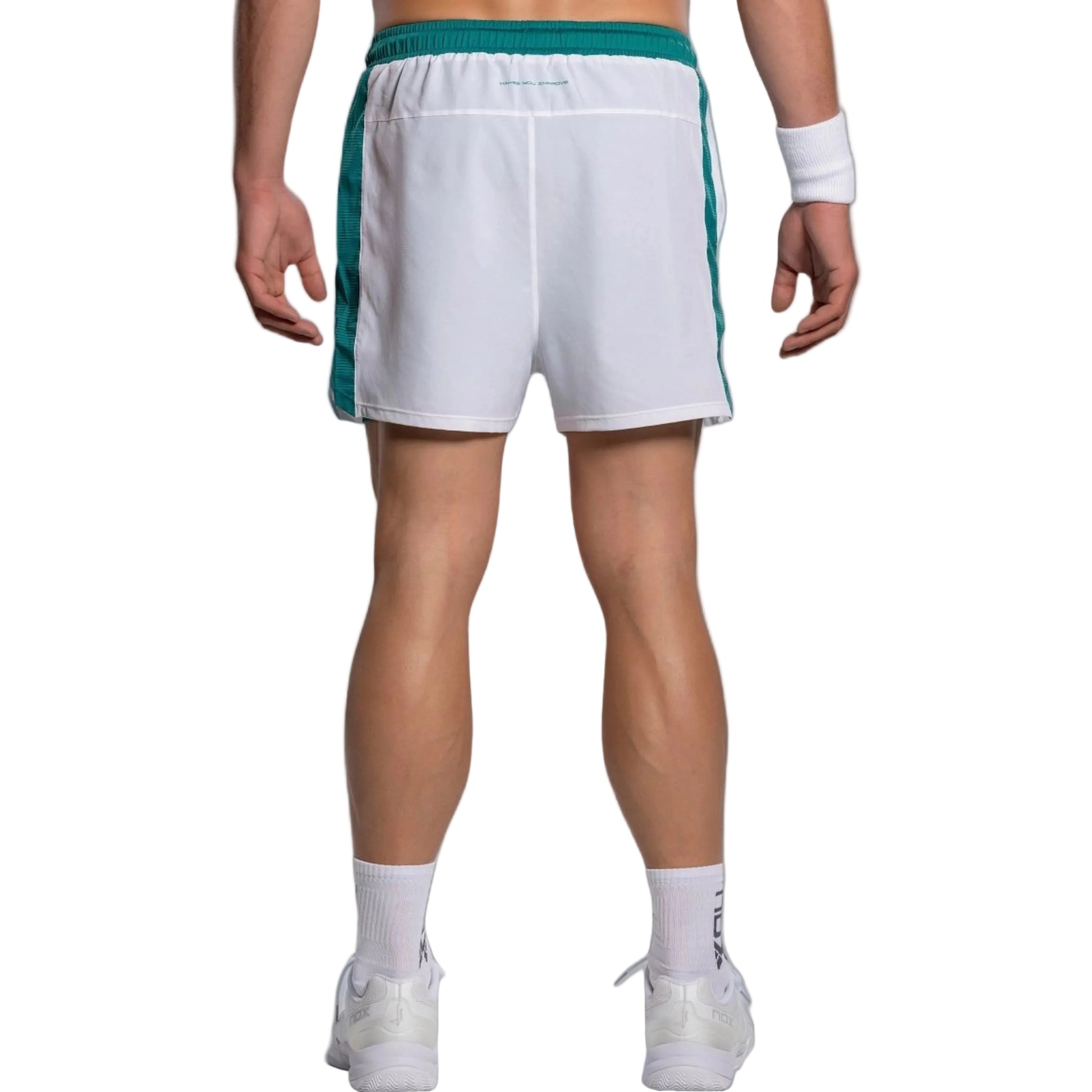 NOX Men's Pro Shorts - White/Ivy Green - model back