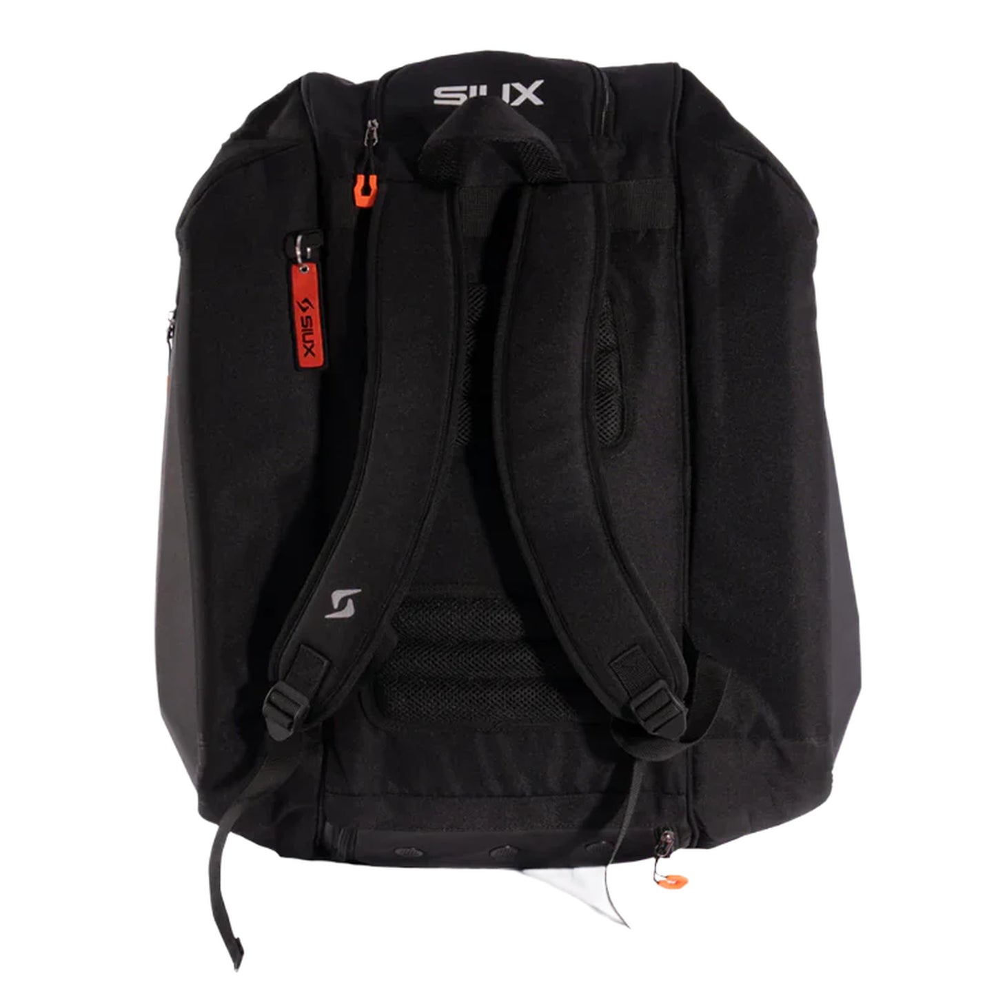 Siux Tour padel bag, back view with shoulder straps, black