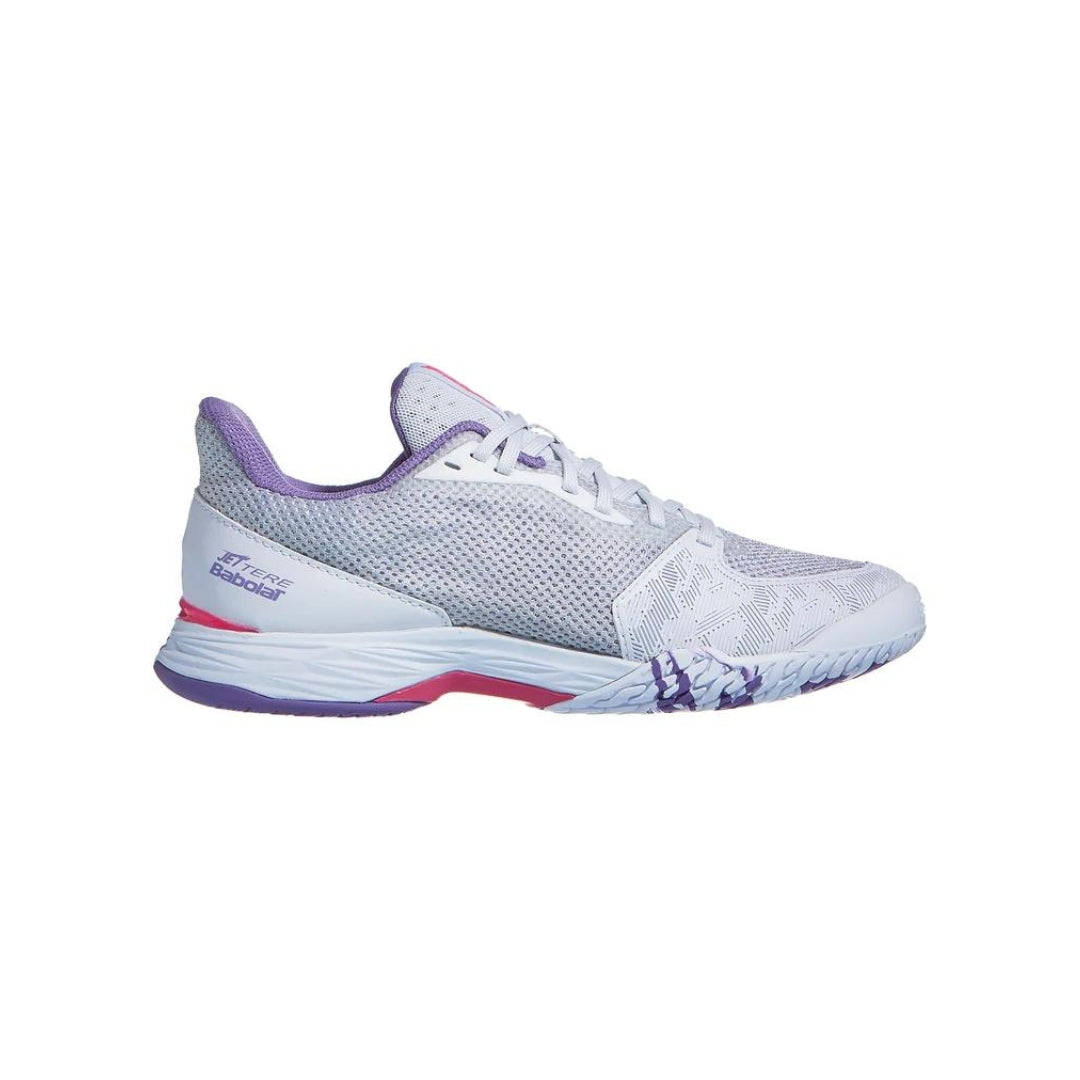 Babolat Jet Tere Ladies All Court Shoes - White/Lavender - Left