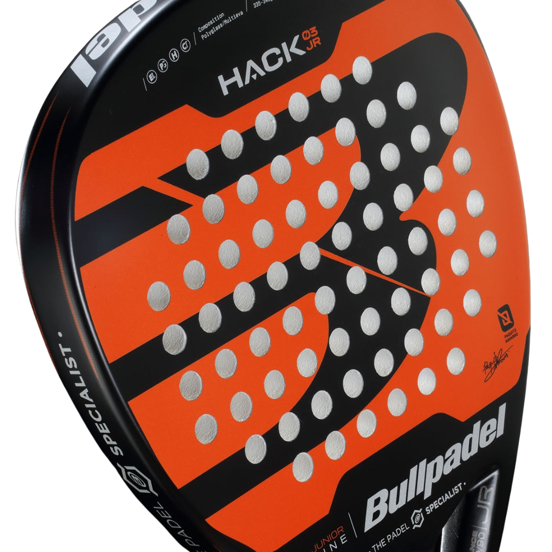 Bullpadel Hack Junior Padel Racket - Left side 2