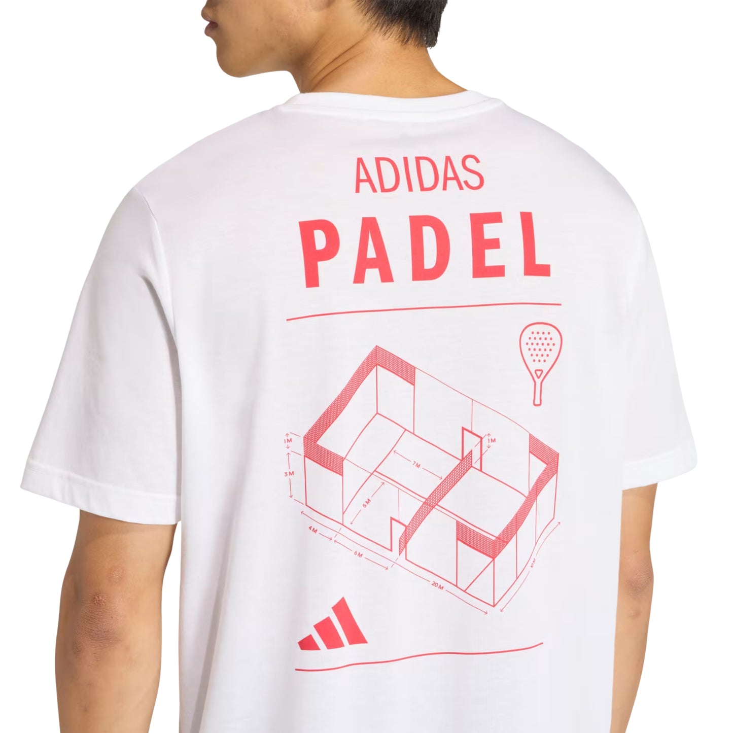 Adidas Padel Category Graphic Tee - White - Back