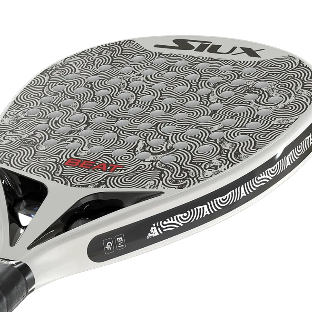 Siux Beat Hybrid Padel Racket - White - Right Face