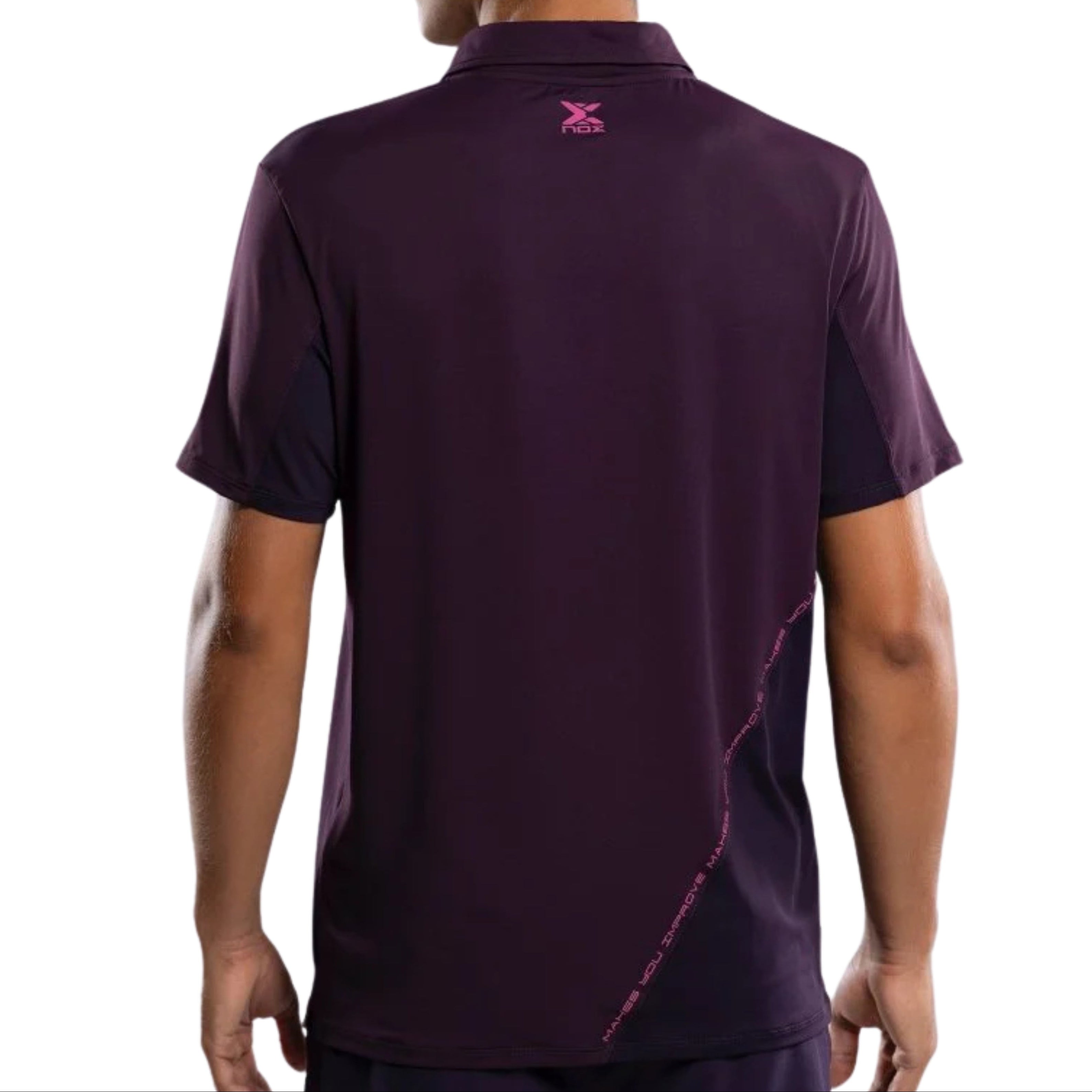 Nox Men's Pro Deep Purple Polo T-Shirt | PadelZone