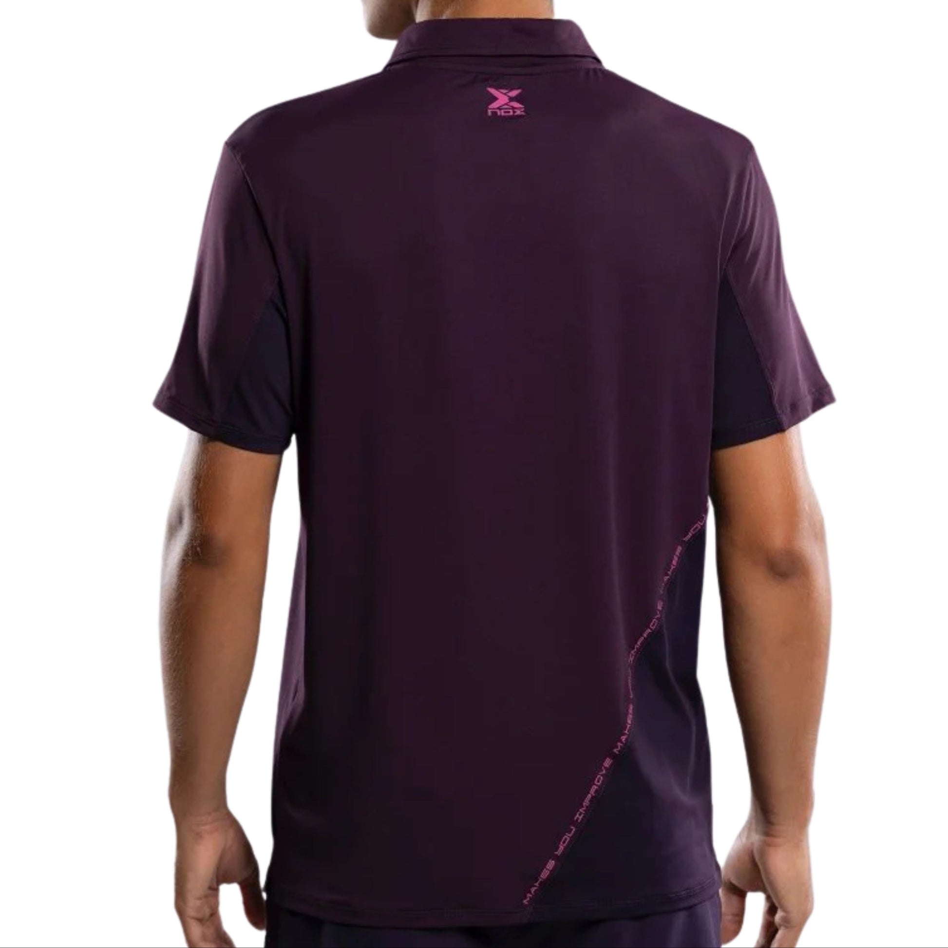 Nox Men's Pro Deep Purple Polo T-Shirt - Back