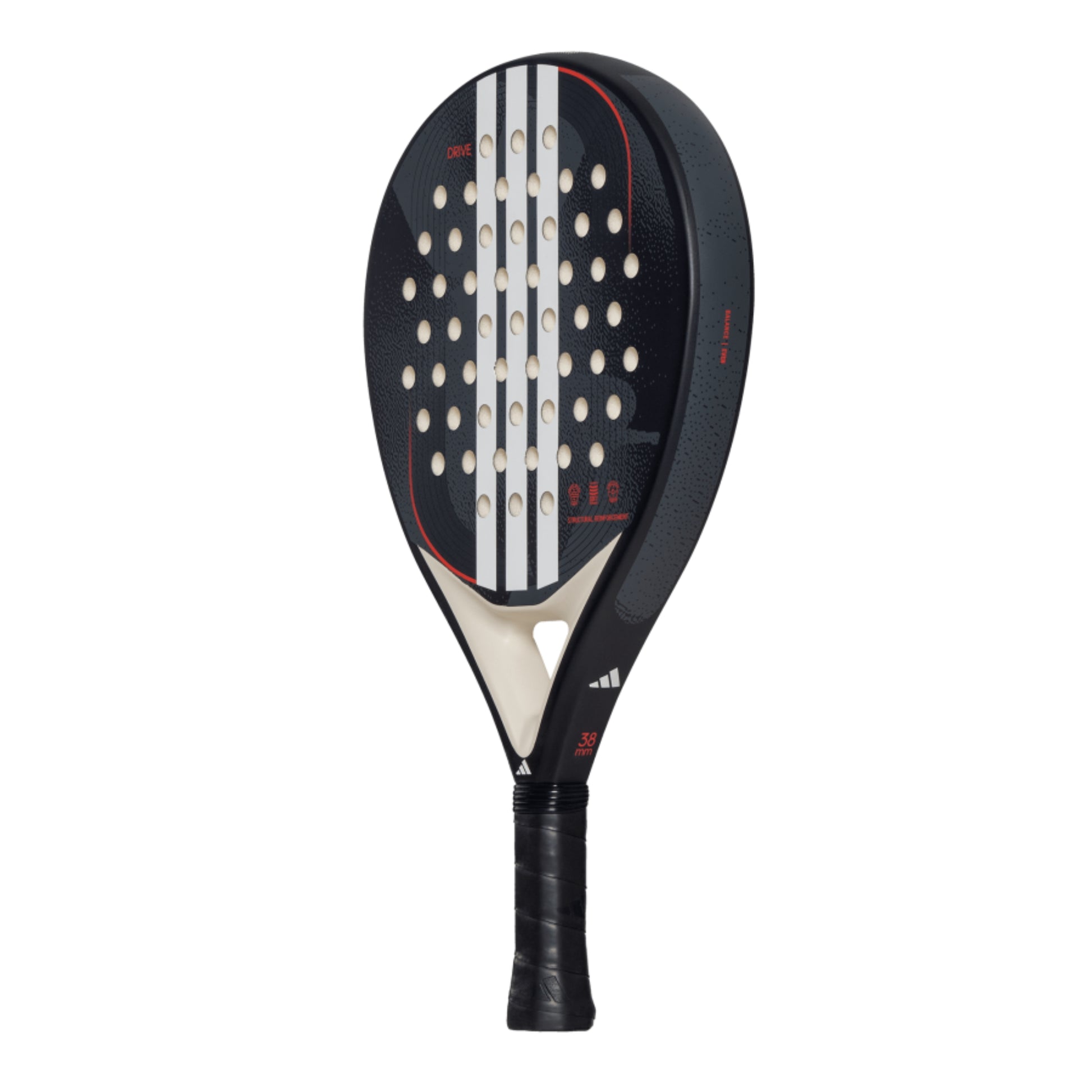 Adidas Drive 3.4 Padel Racket - Black - Left