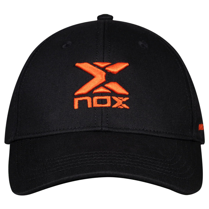 NOX Street Series Padel Cap — Black/Red