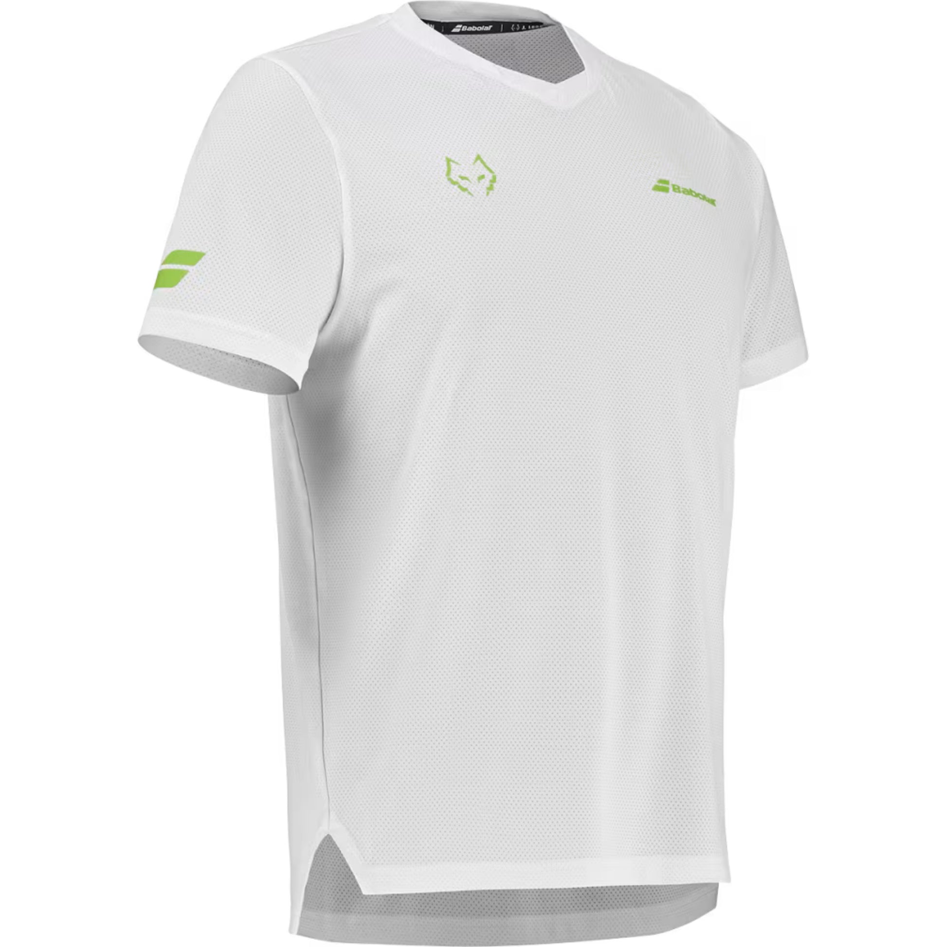 Babolat Crew Neck Tee Lebron - White/Green - side