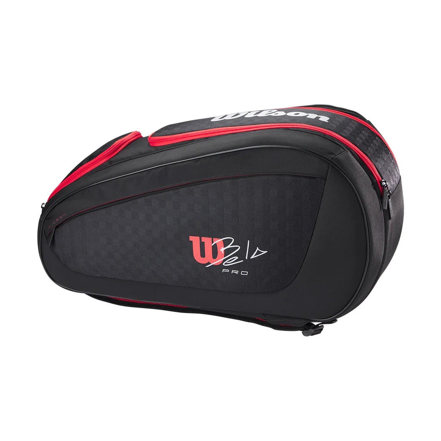 Wilson Bela Super Tour Padel Bag - Black/Red - Top View