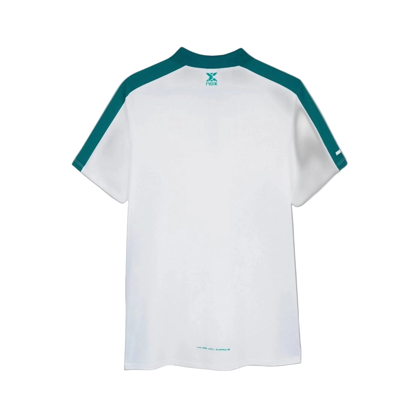 NOX Men's Pro Polo Shirt - White/Ivy Green - back