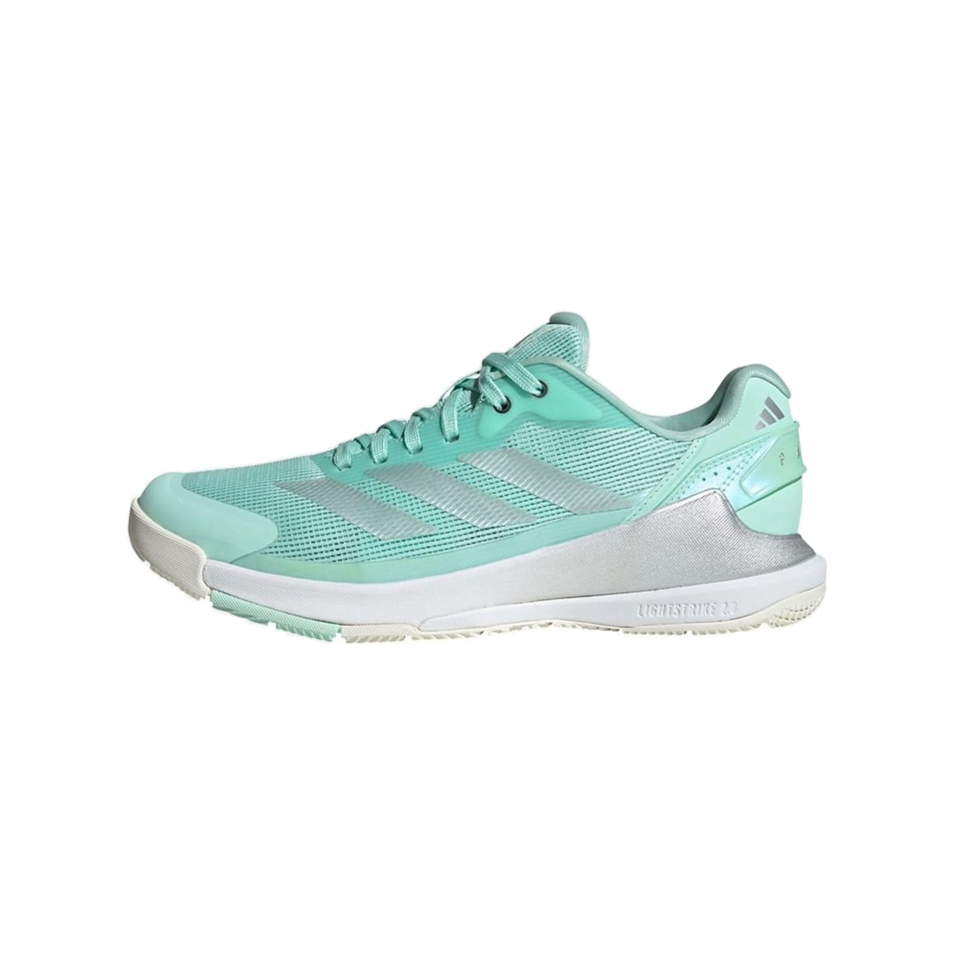 Adidas CrazyQuick Lightstrike W Clear Mint/White Padel Shoes - Medial Side