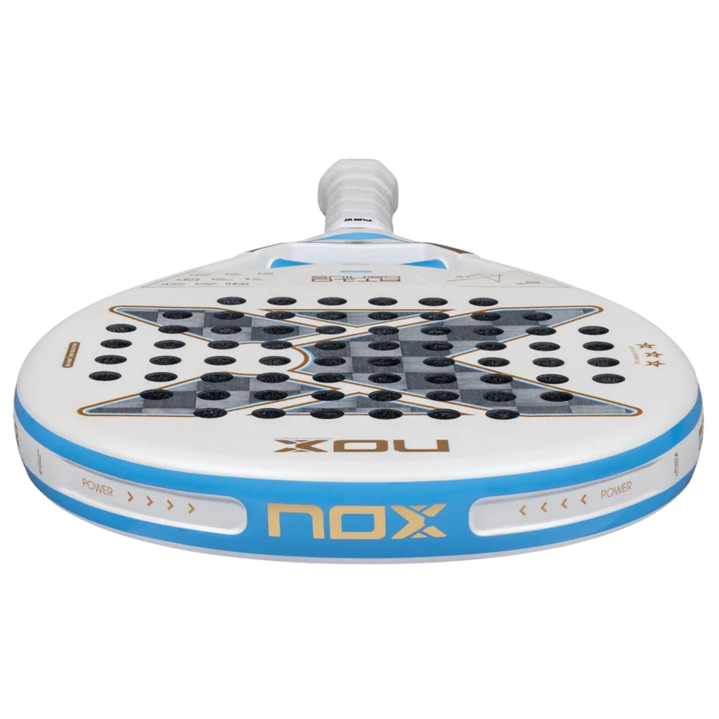 NOX AT10 Genius 18K Alum Buenos Aires Exclusive Edition 2026 racket frame and face detail