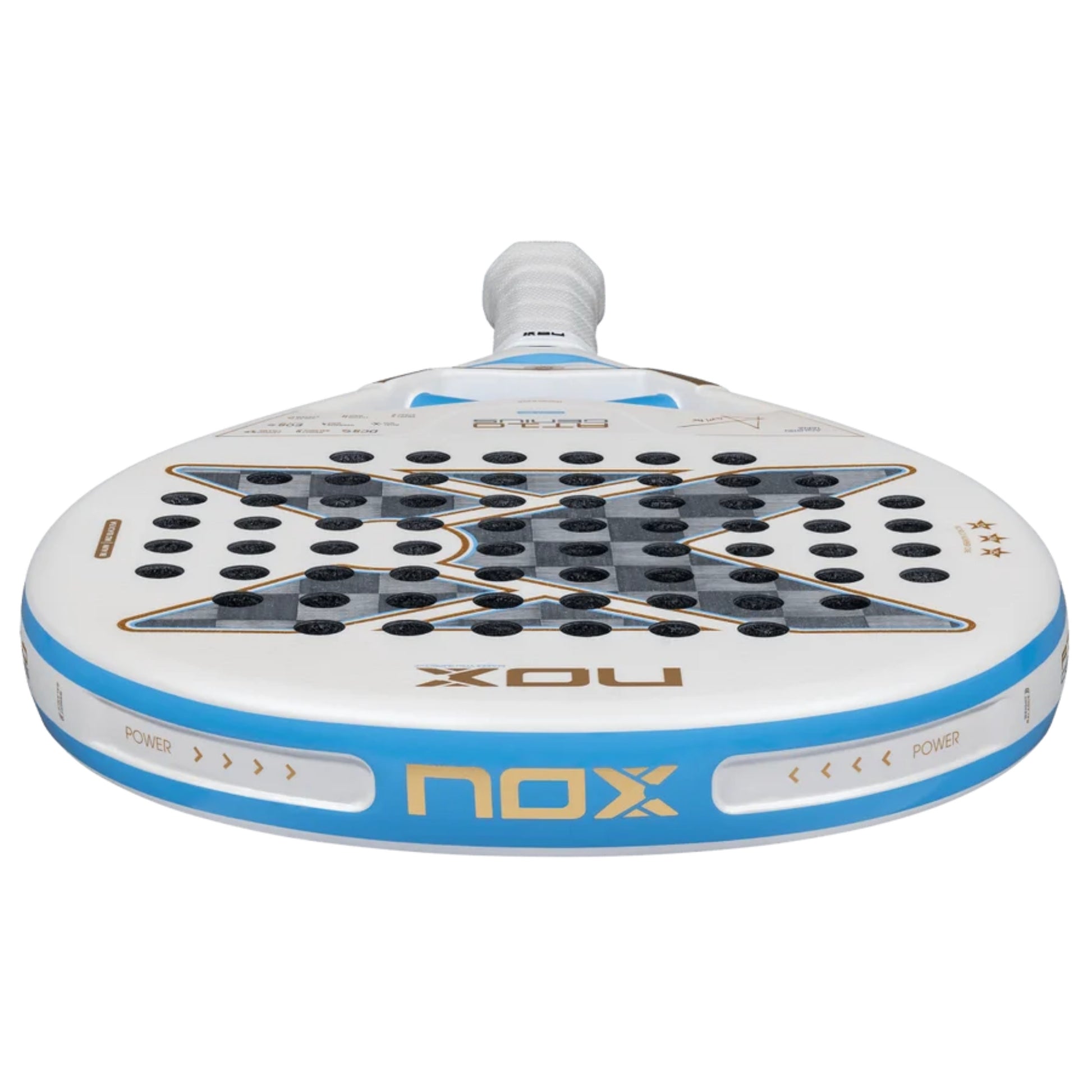 NOX AT10 Genius 18K Alum Buenos Aires Exclusive Edition 2026 racket frame and face detail