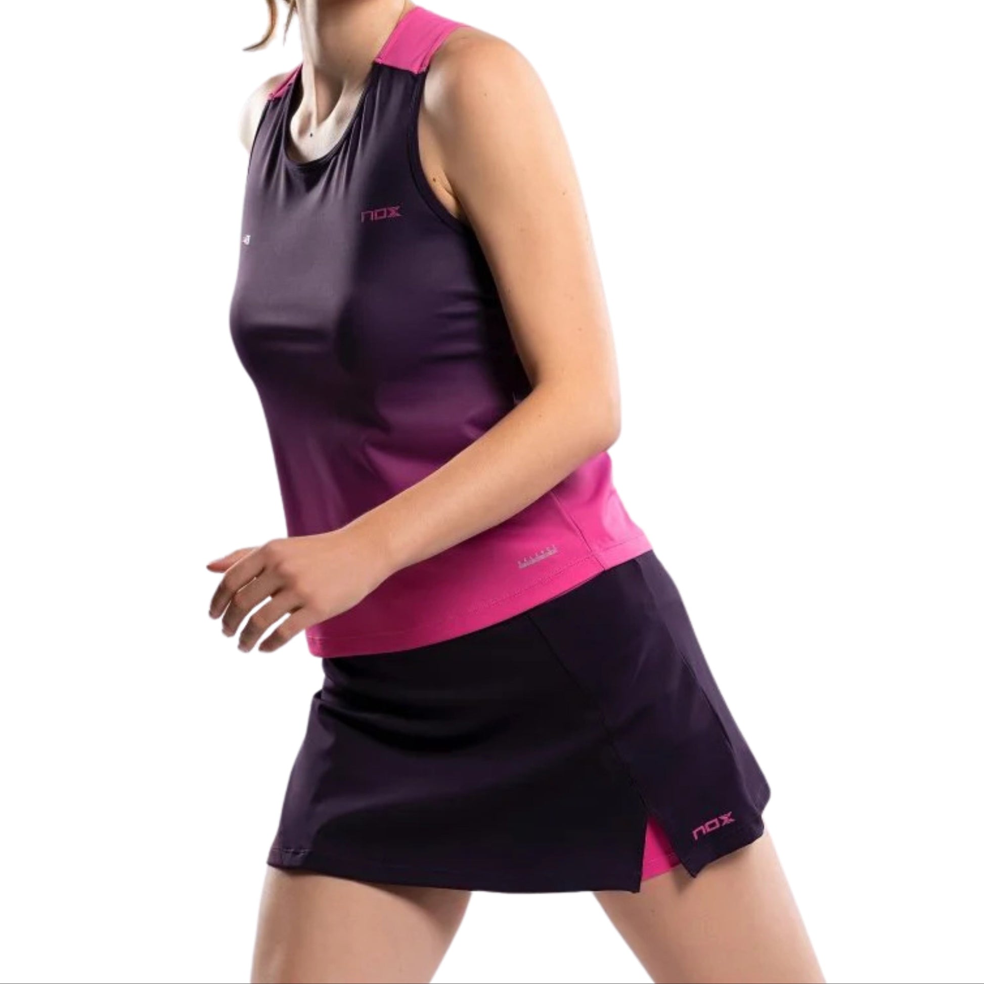 NOX Women's Pro Blackberry Rose Tank Top - Side