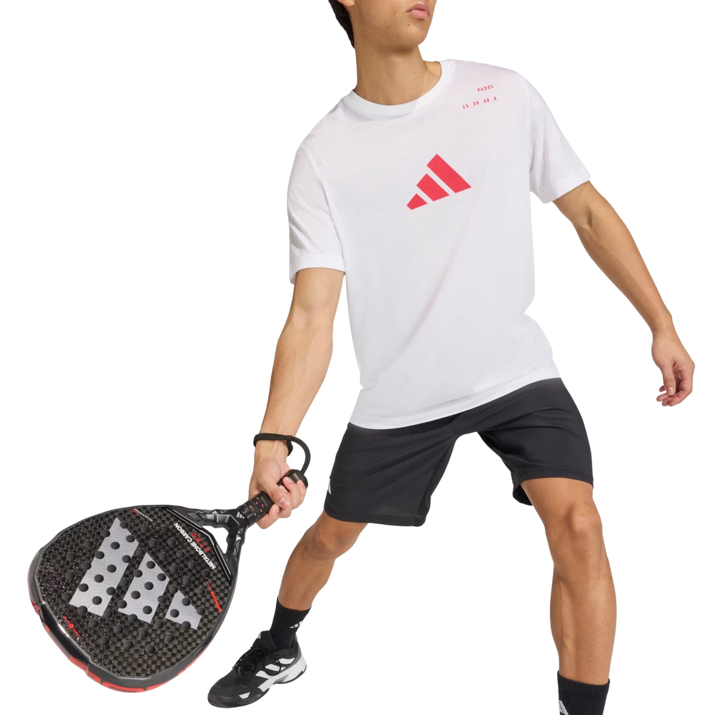 Adidas Padel Category Graphic Tee - White - Racket