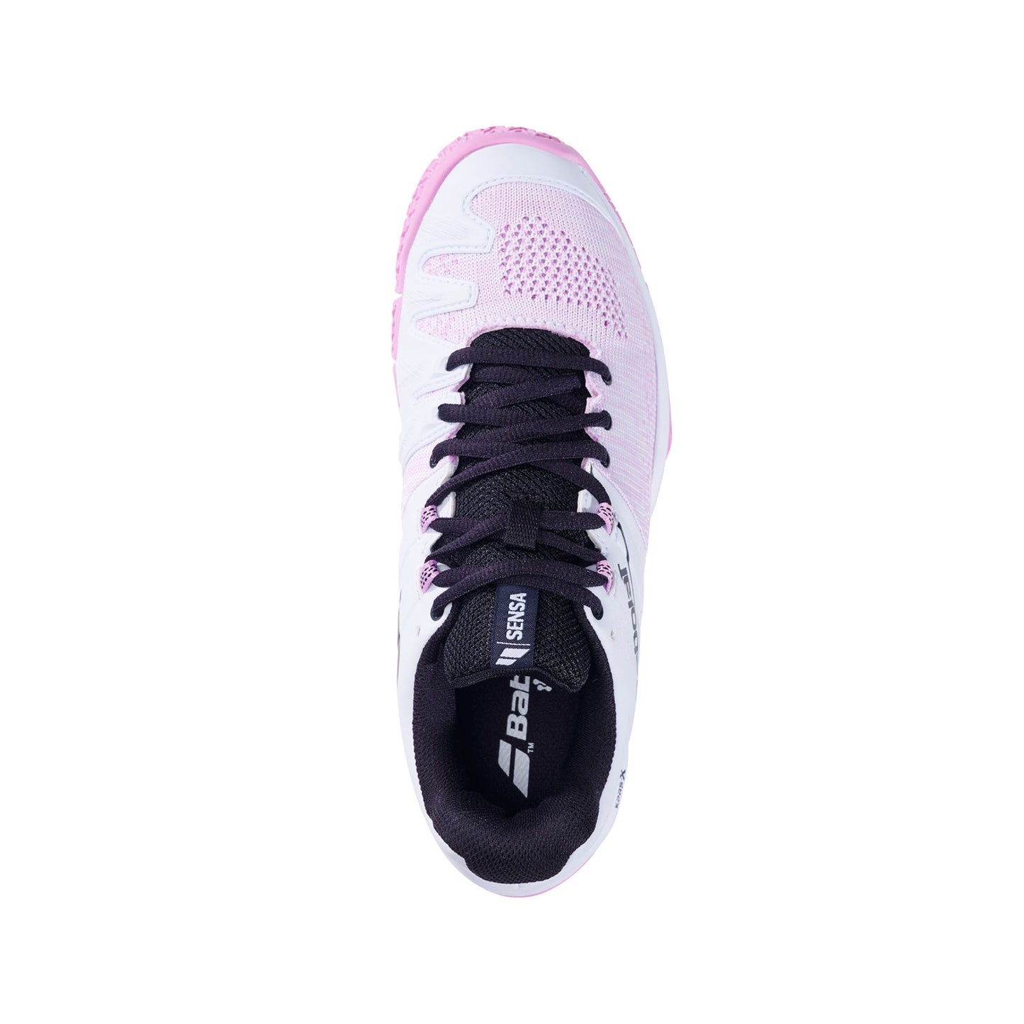 Babolat Sensa Women Padel Shoes - White/Pink- Top