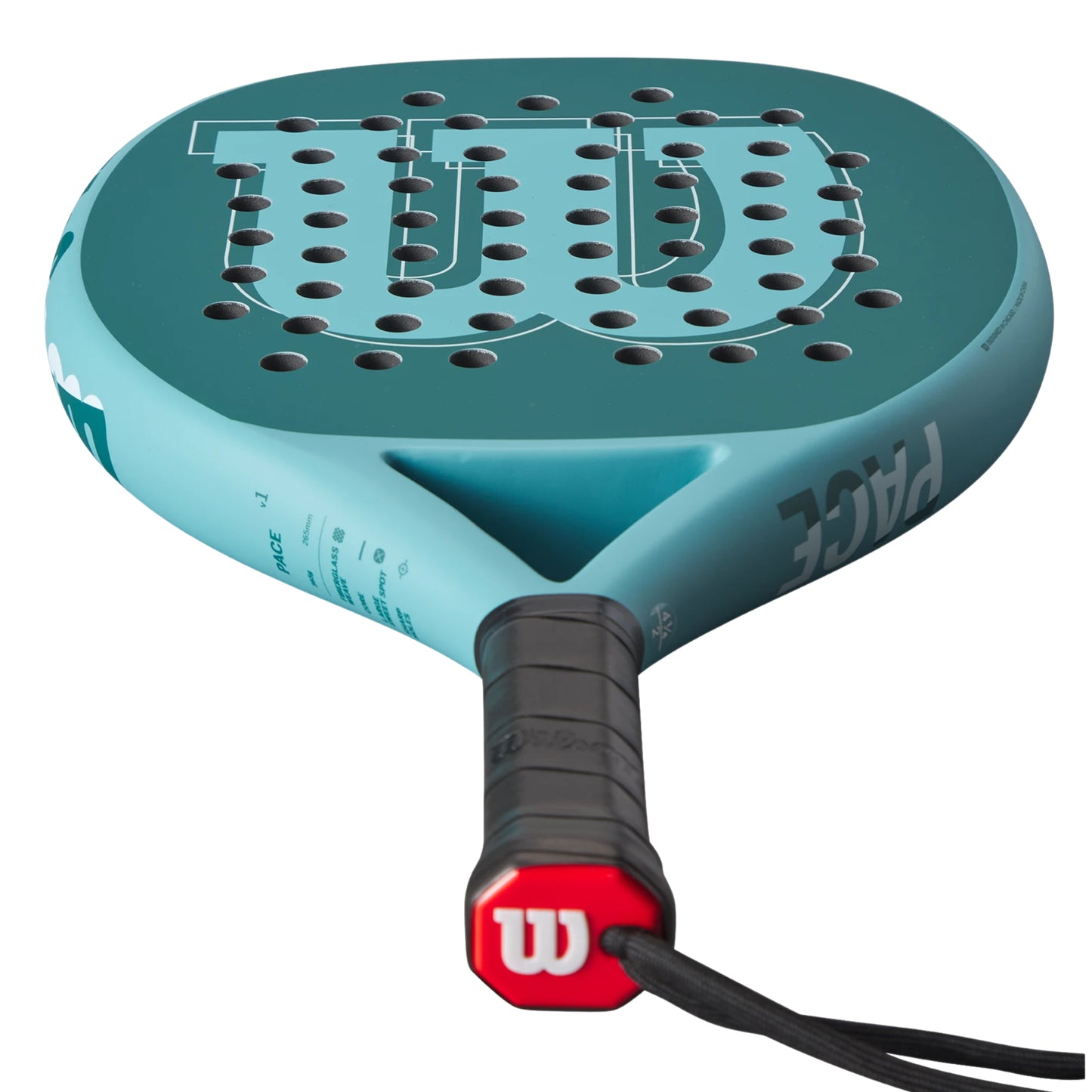 Wilson Pace V1 Padel Racket - Blue - Face