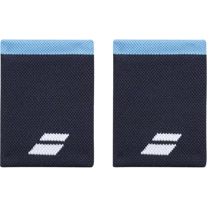 Babolat Logo Jumbo Wristband - 2 Pack — Drive/Blue