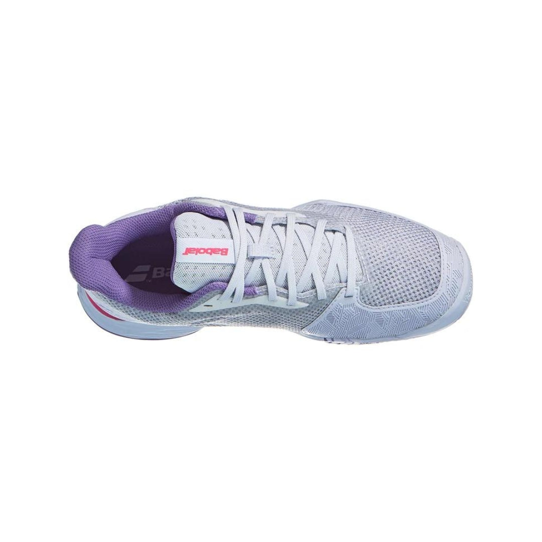 Babolat Jet Tere Ladies All Court Shoes - White/Lavender - View from above