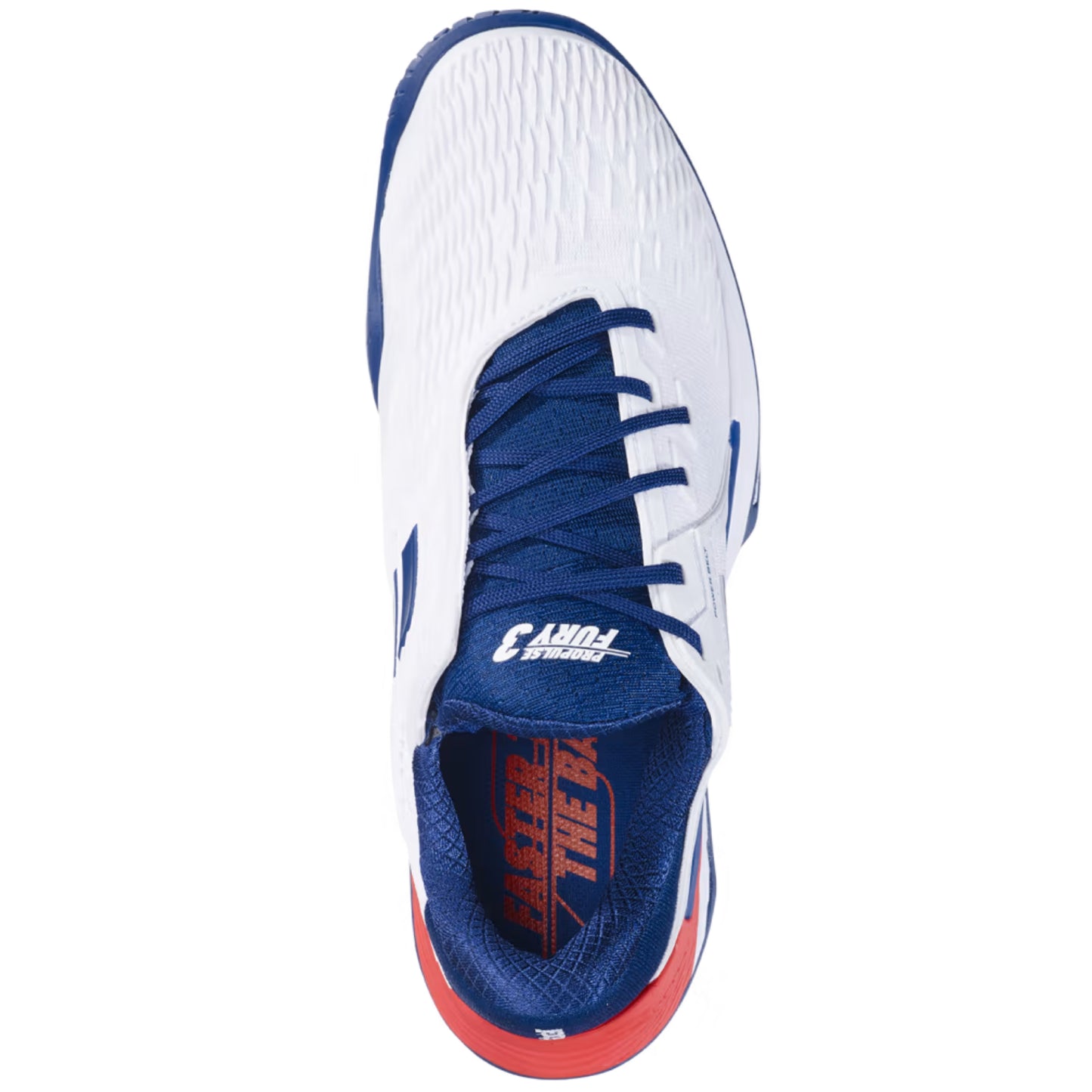 Babolat Propulse Fury 3 All Court Shoes - White/Blue - Top