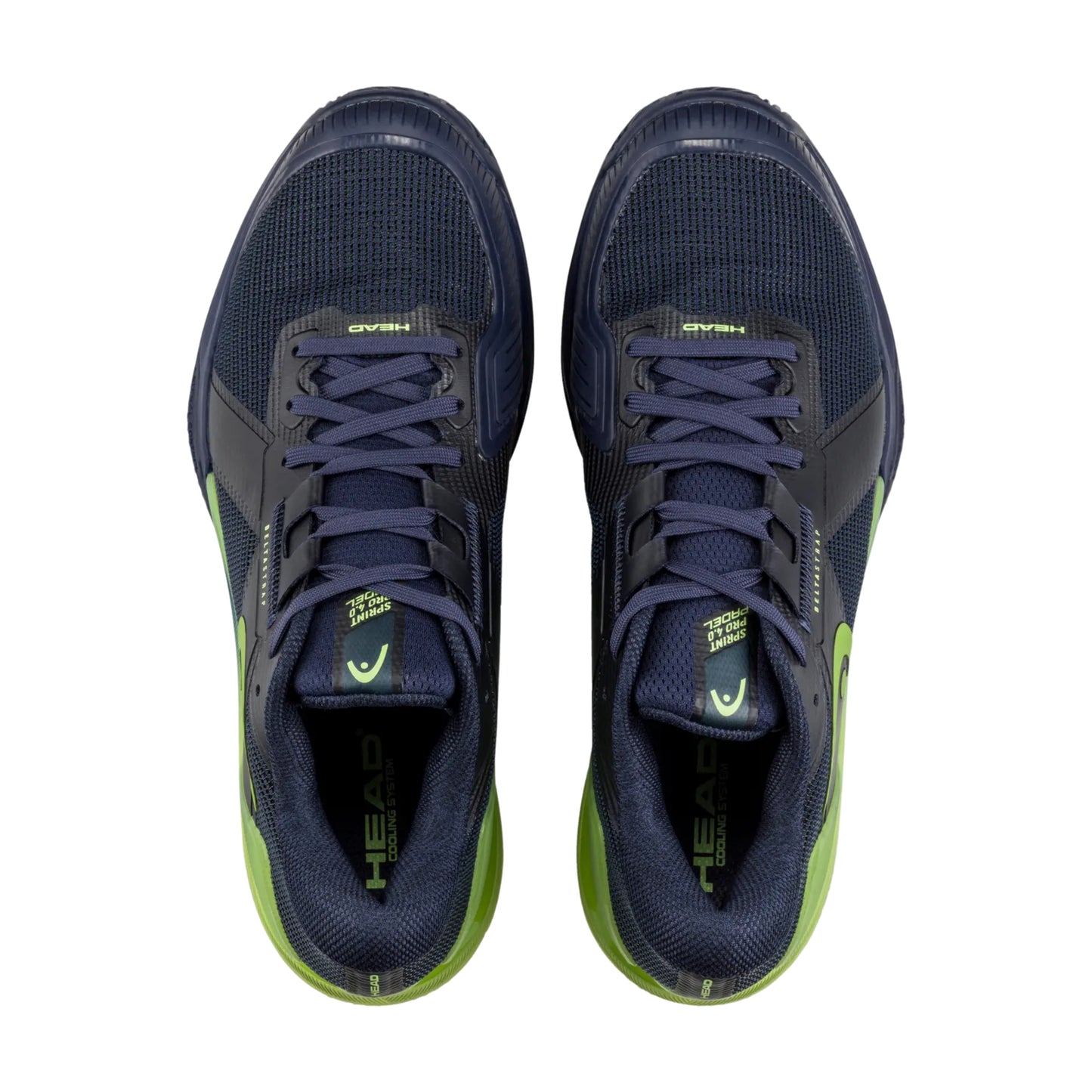 Head Sprint Pro 4.0 Padel Shoe - Navy/Lime - Top