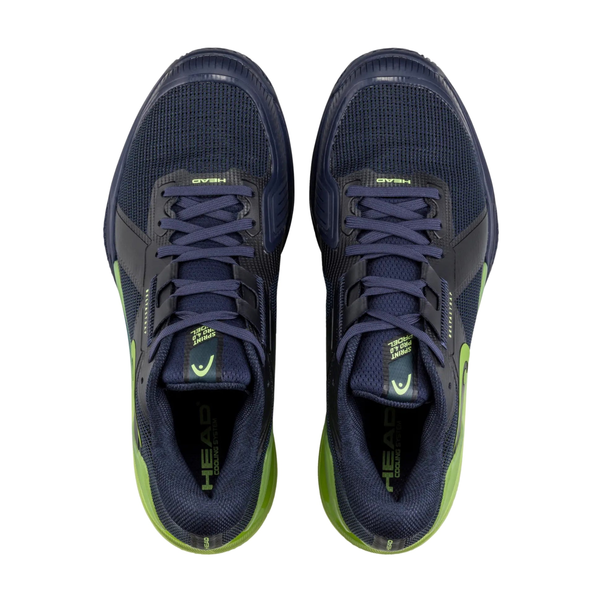 Head Sprint Pro 4.0 Padel Shoe - Navy/Lime - Top