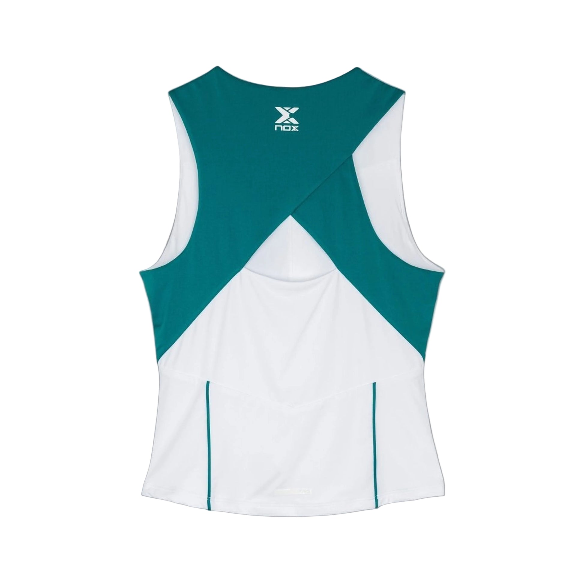 NOX Women's Pro Tank Top - White/Ivy Green - back