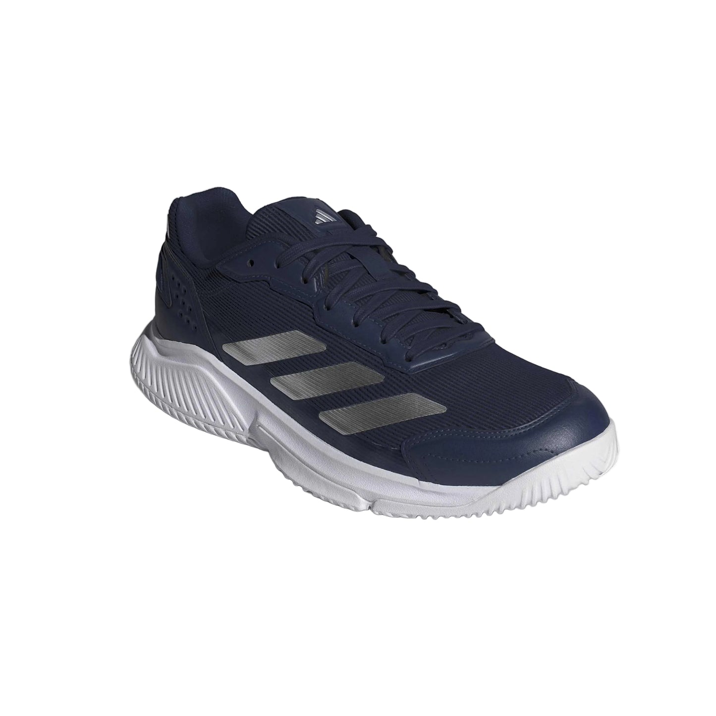 Adidas CourtQuick Padel Shoes Men - Dark Blue/Silver Metallic - Front
