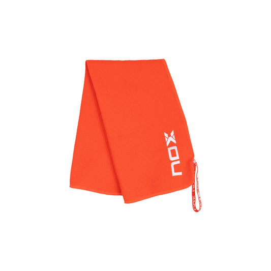 NOX Cotton Padel Towel 50x90cm - Red/White - Draped View