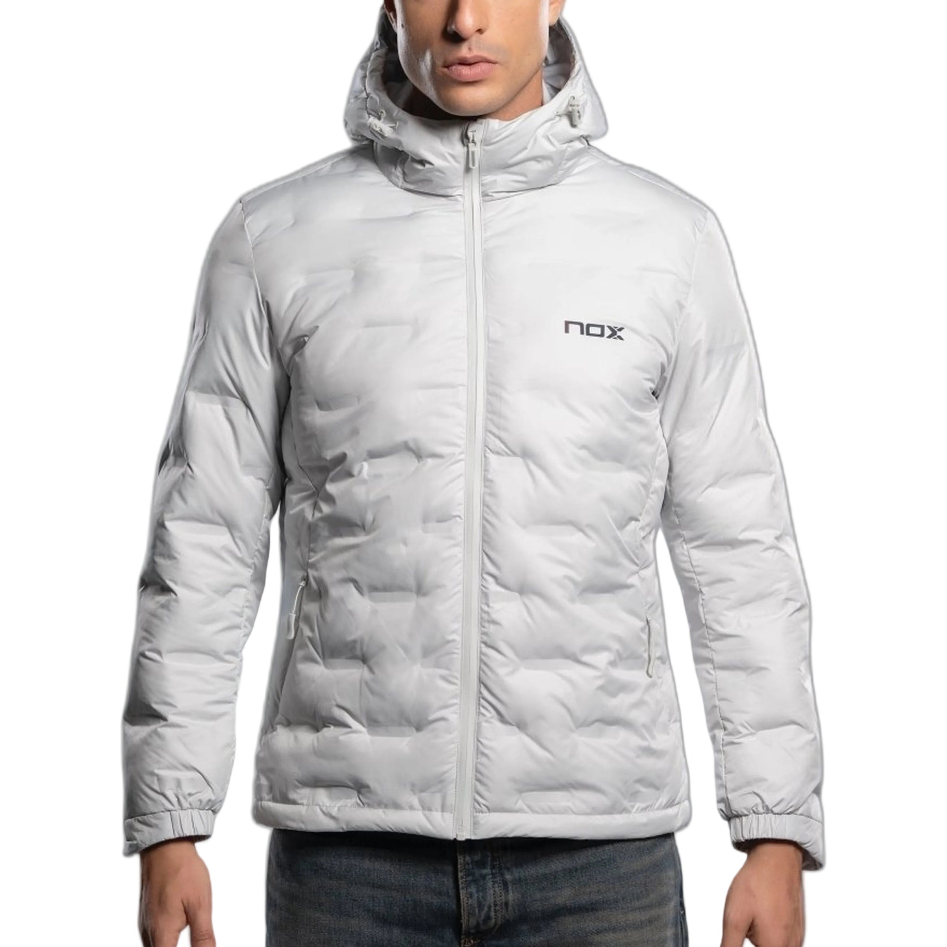 NOX Men's Team Padded Jacket - Ice Grey - model front