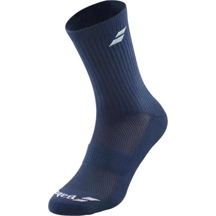 Babolat Padel Socks - 3 Pack — Mixed (White/Blue/Grey)