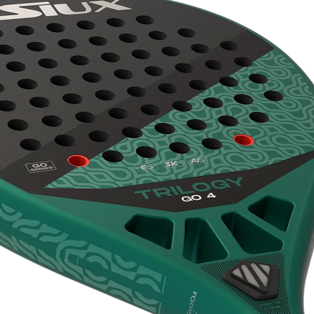 Siux Trilogy Go 4 Padel Racket - Left Face