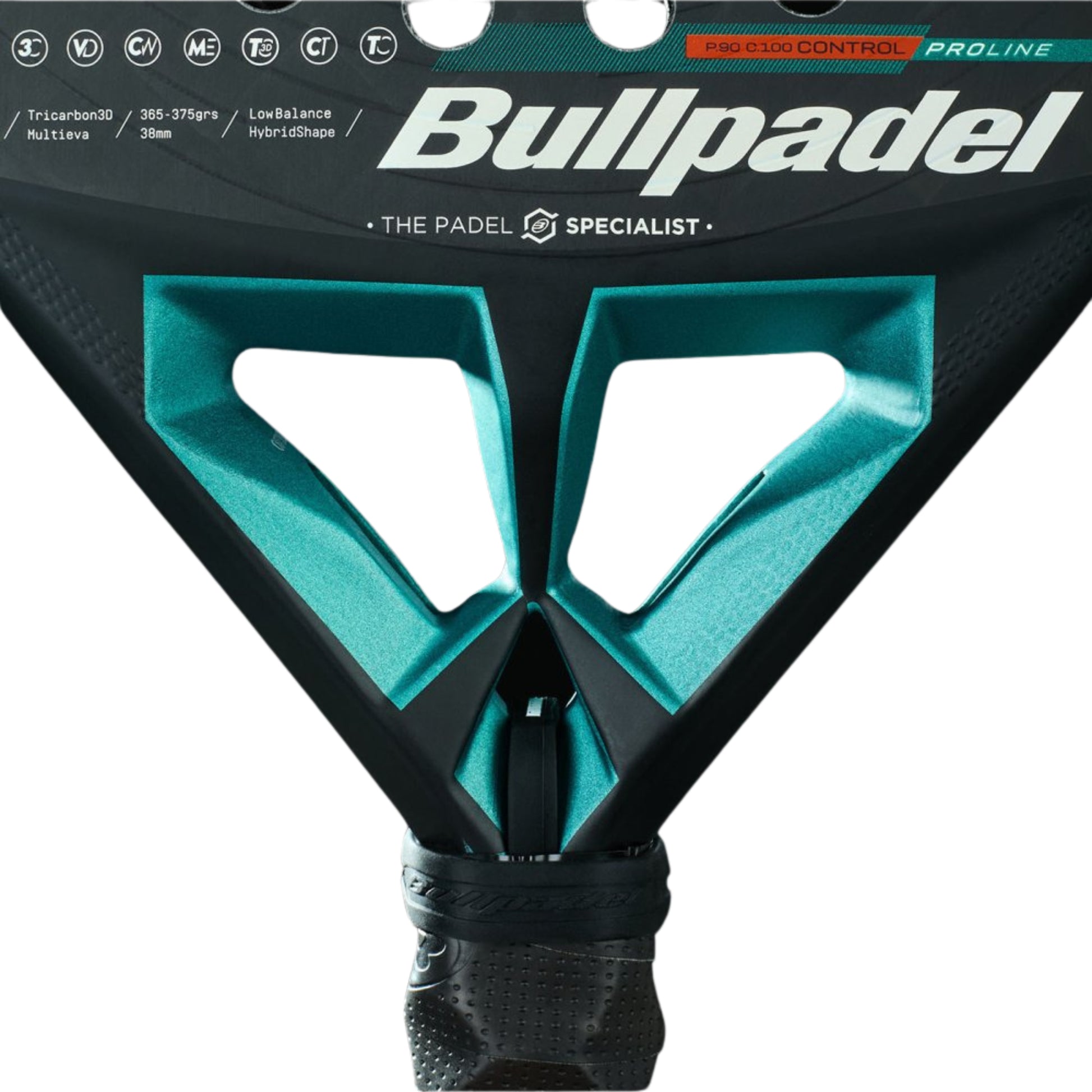 Bullpadel Hack 04 Hybrid 25 Padel Racket - Heart