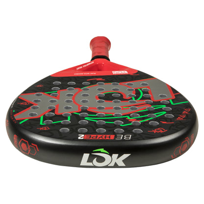 LOK Be Hype Gen 2 Padel Racket - Red - Top