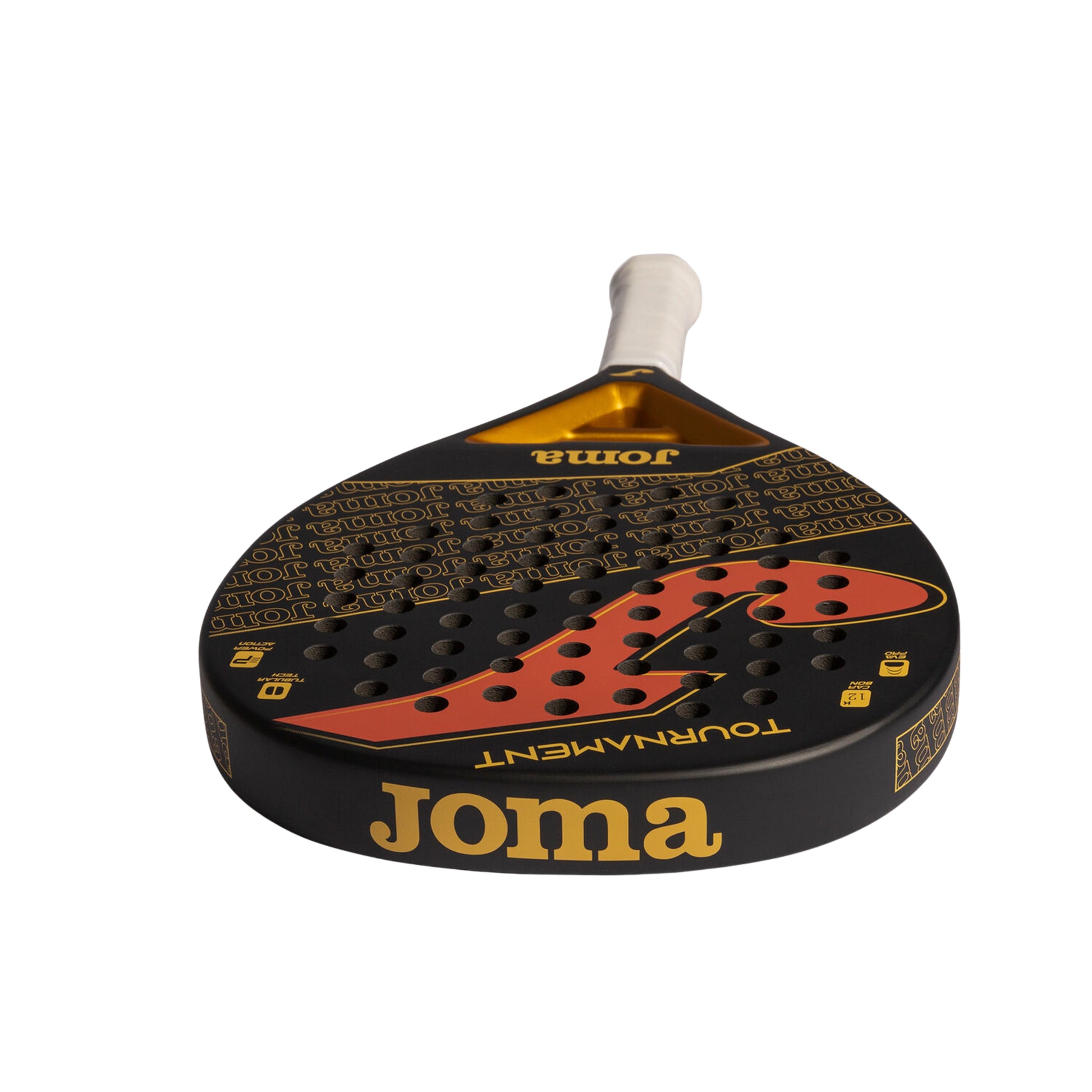 Joma Tournament Padel Racket - Black/Gold - Top