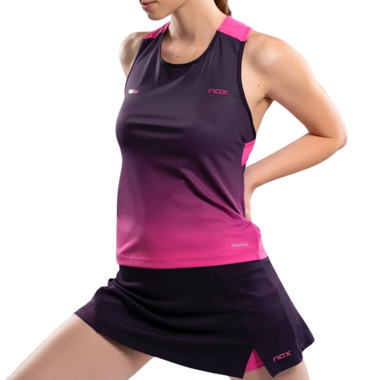 NOX Women's Pro Blackberry Rose Skirt - Lunge