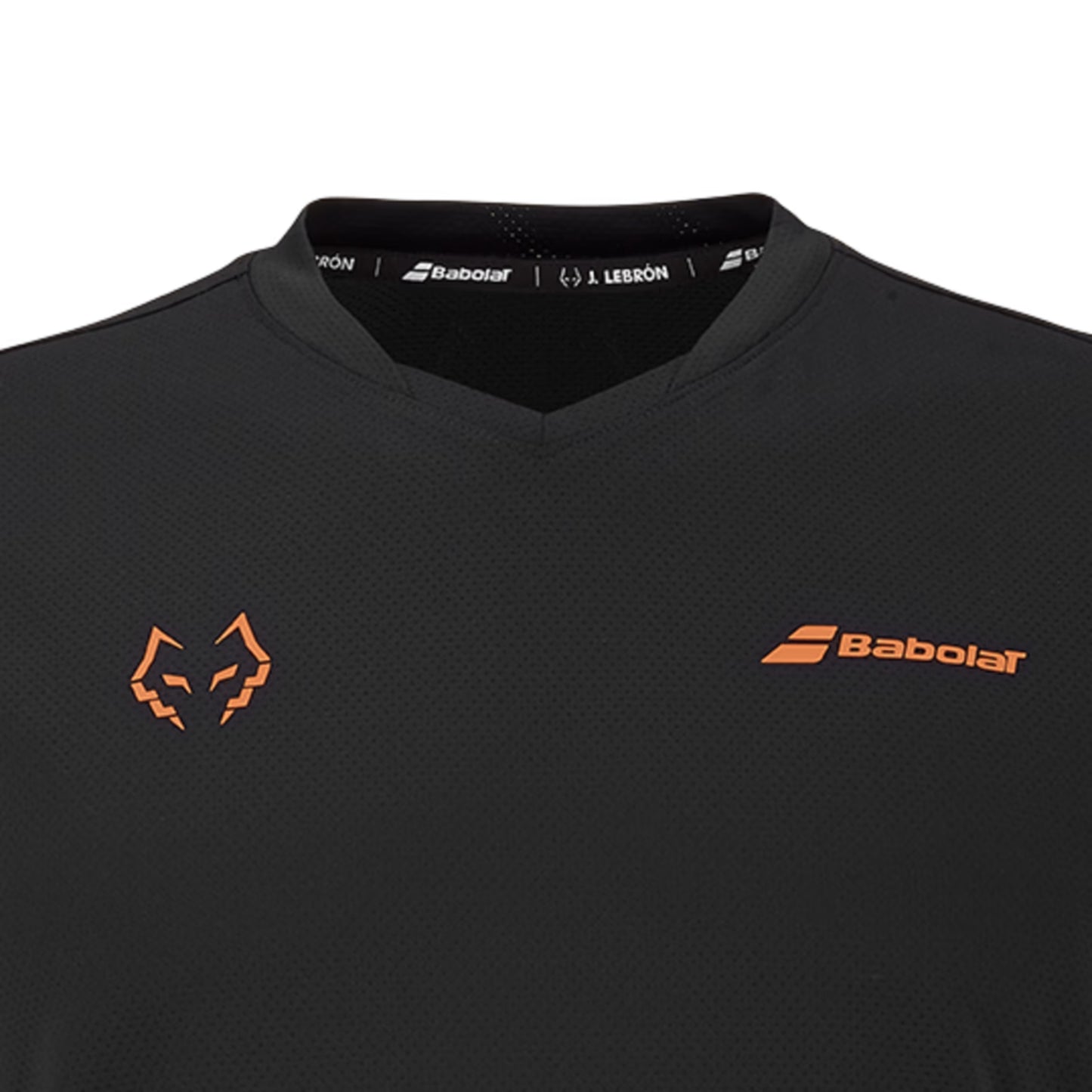Babolat Crew Neck Tee Lebron - Black - Front Zoom